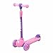 WZWHJ wunderschönen Kinderroller-Ultra-breiter PU-Rad-Scrubbing-Roller 2-12 Jahre Alter Kinder-Einstellbarer Höhenroller (Farbe: blau) (Color : Pink)