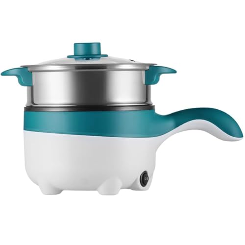 MGHRUEWH Sartén Eléctrica para Coche De 12 V/24 V con Vaporera, Antiadherente De 2 L Y 18 Cm, Mini Olla De Viaje para Pasta, Fideos, Verduras, Carne Y Huevos.,24V