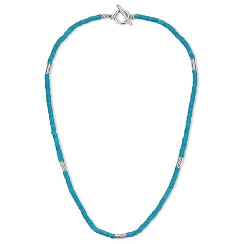 COAI Men's Synthetic Turquoise Necklace Cover