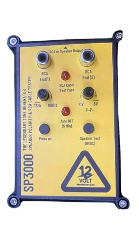 12Volt Marketplace Speaker Popper 3000 Professional Tone Generator Speaker Polarity Tester and RCA Cable Tester.