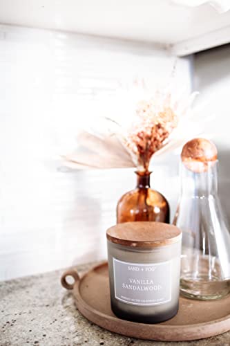 Sand + Fog Scented Candles - Harvest Wreath - Additional Scents and Sizes - 3 Wicks 100% Cotton Lead-Free - Luxury Air Freshening Jar Candles - Perfect Home Decor - 21 oz