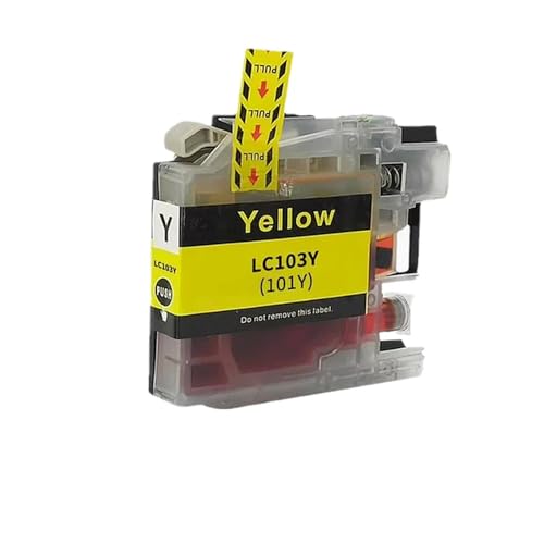 Cartucho LC103 amarillo de alta capacidad para impresiones nítidas en MFC-J6720DW