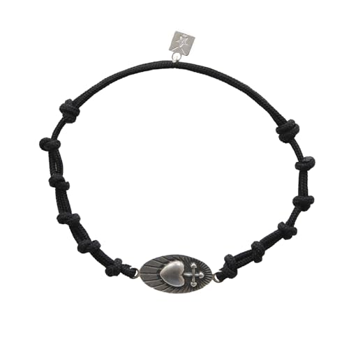 Nanna Folk Pulsera Detente del Sagrado Corazón de Jesús en Plata de Ley 925 |...