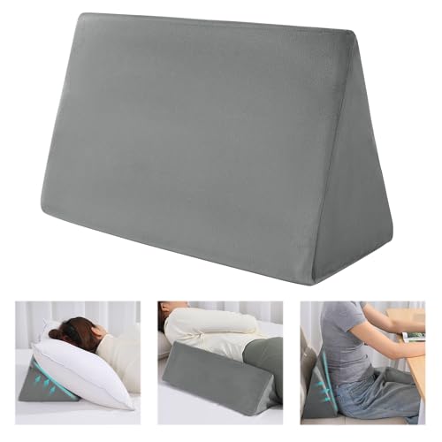 BALAPET Small Wedge Pillow for Side Sleeping Premium Foam Bed Pillow for Side Sleeping Triangle Wedge Pillow for Leg Elevation Yoga Reduce Back Pain