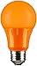 Sunlite 80147 Orange LED A19 3 Watt Medium Base 120 Volt UL Listed LED Light Bulb, last 25,000 Hours