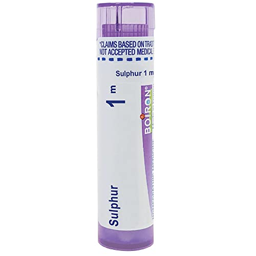 Boiron Sulphur 1M Md 80 Pellets for Skin Rash worsened by Heat and Water