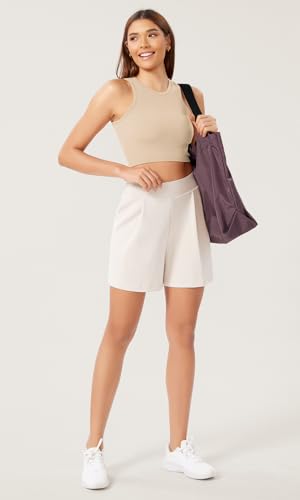 ODODOS-3-Pack-Seamless-Crop-Tank-for-Women-Ribbed-Soft-High-Neck-Cropped-Tops