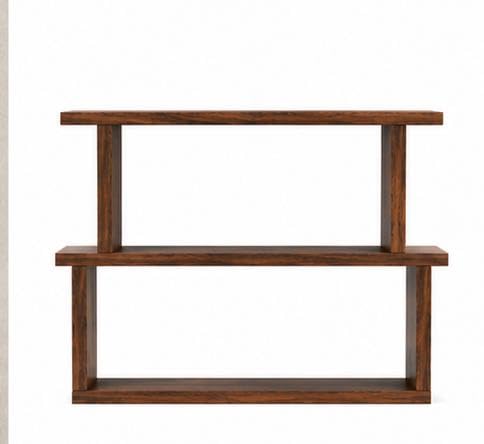 Image of STUDIO MODULAR Wooden Floating Wall Shelf | HDHMR Board | Wall Mounted Display Rack for Living Room Bedroom Home Dcor (61 x 10 x 33 cm)
