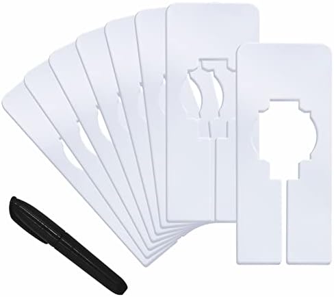 8 PCS Closet Rack Dividers, Wardrobe partition Board White Rectan...
