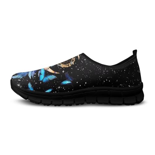Image of Womens Slip On Walking Shoes Non Slip Loafer Breathable Holiday Travel Shoe Lightweight Casual Low Top Sneakers SizeUS 5.5-11.5