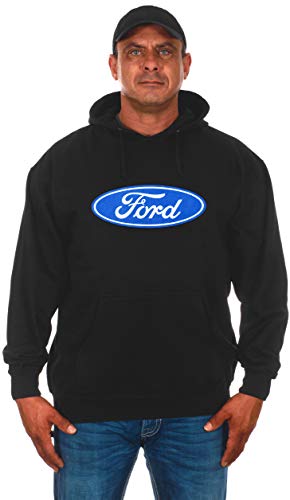 JH DESIGN GROUP Men's Ford Logo Pullover Hoodie Sweatshirt