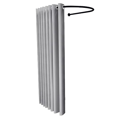 BtpOuy Spogliatoio Portatile Montaggio a Parete Camerino Privacy Spogliatoio Portatile Negozio di Abbigliamento Camerino con Tenda ombreggiante per Negozio Angolo Negozio per Teatri Backstage