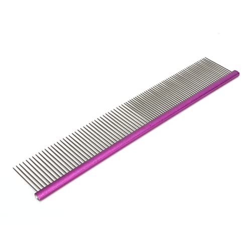 Pettine per Levriero per Cani in Metallo per Cani per Cani in per Gatti per Rimuovere Grovigli e Nodi Pettini per Cani con estremità Arrotondate