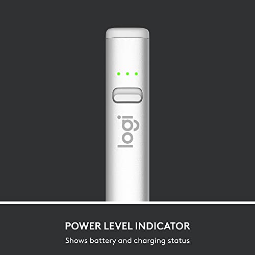 Logitech Crayon Digital Pencil for iPad (iPads with USB-C Ports) Featuring Apple Pencil Technology, No Lag Pixel-Precision, and Dynamic Smart Tip with Fast USB-C Charge - Silver by Logitech - Image 9