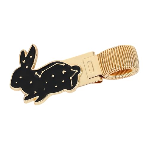 Animal Shape Alloy Bookmarks Multipurpose Metal Pen Clip with Adjustable Spring Rings for Book Lover Reading Journaling Reader B