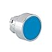 ASI 8LM2TB106 Metal Push Button Actuator, Spring Return, Flush, 22 mm, Blue