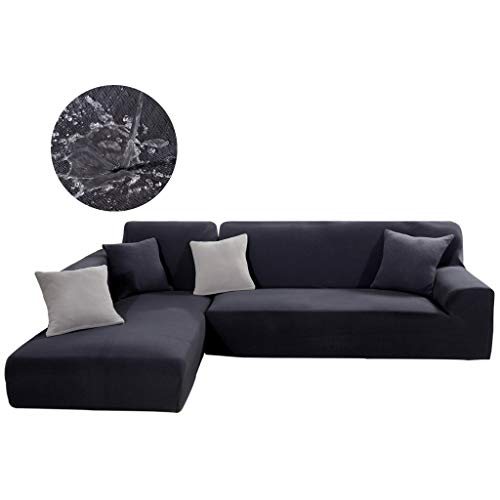 Taiyucover Water-Repellent L-Shaped Sofa Slipcovers;Anti-Wrinkle L Shape Corner Queen Seat Sofa Protectors;Anti-mite Jacquard