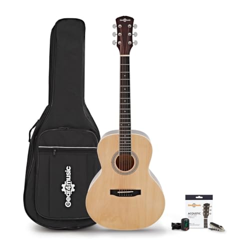 Parlour Electro Acoustic Guitar & Accessory Pack by Gear4music, Natural