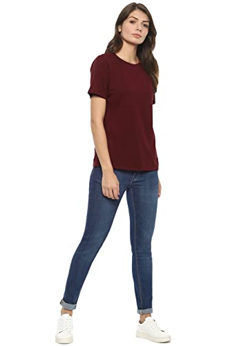 Image of Van Heusen Women's Solid Regular Fit T-Shirt