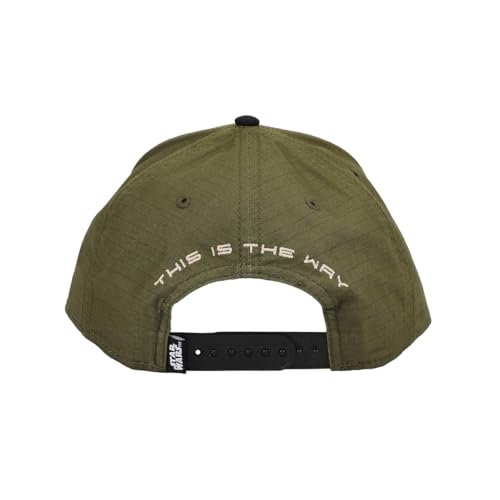 Image of The Mandalorian Sublimated Crest Adult Olive Green Trucker Hat