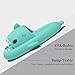 XPKWS Shark Slides for Women and Men Unisex Cloud Slippers Adult Novelty Beach Sandals with Thick Sole (Mint Green,12.5-13 Women/11-11.5 Men,4647)