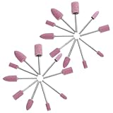 Toyvian 20個 磨頭電鑽配 高硬耐摩耗性研削砥石 ロータリーツール用研磨ビット 属 非属用ポリッシング対応 高効率トリミング彫刻仕上げ