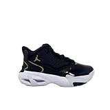 Men's Jordan Max Aura 4, Black/Metallic Gold-White, 11 M US