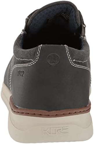 Nunn Bush Men's KORE Tour Canvas Plain Toe Oxford Athletic Style Sneaker Lace Up, Grey, 10 | Image 2