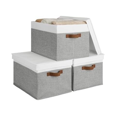 StorageWorks Jumbo Lidded Storage Bins, 3-Pack Cover