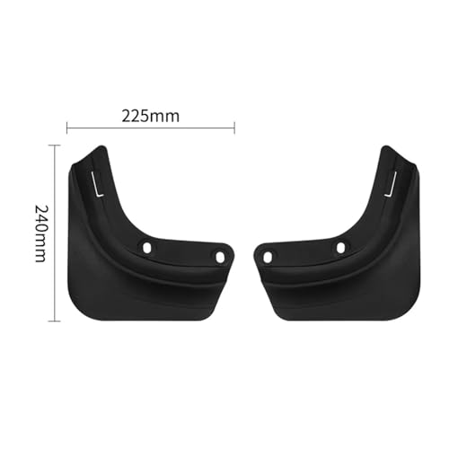 Guardabarros para Tesla Model Y 2025 de goma blanda TPE 6