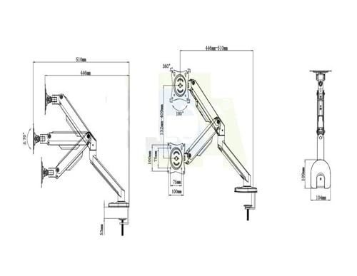 Support de bureau double bras D200 soulage les douleurs cervicales face aux écrans - 4