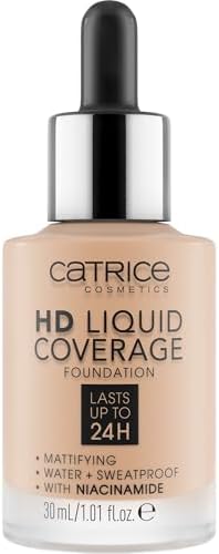 Catrice hd foundation sand beige 030 coverage liquid 30 ml.