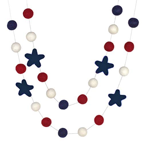 Fourth of July Garland- 6 ft String with...