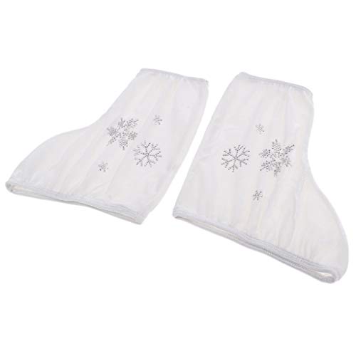 LoveinDIY 1 Pair Skate Boots Cover Figure Roller Skating Overshoes, White-M, as described