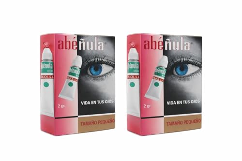 Abenula Verde Pequeña (2x2g) – Desmaquillador y Contorno de Ojos y Pestañas, Tratamiento Fortalecedor y Lubricante, Ayuda al Crecimiento y Previene la Caída - PACK Cosmiika Cosmetics