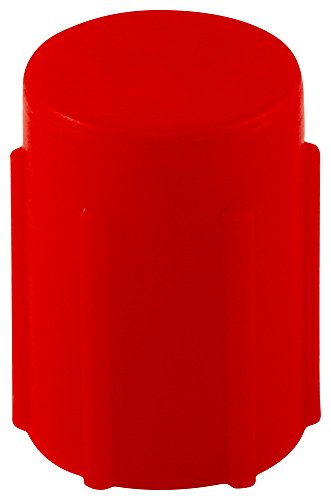 Image of Caplugs SC-157 SC Series - Plastic Sleeve Cap for Tube Ends, 150 Pack, Red LD-PE, 0.469 inch W x 0.75 inch L Threaded and Non-Threaded Tubing, Rods, Masking, Painting, Plating, Grit-blasting (Z157Q2)