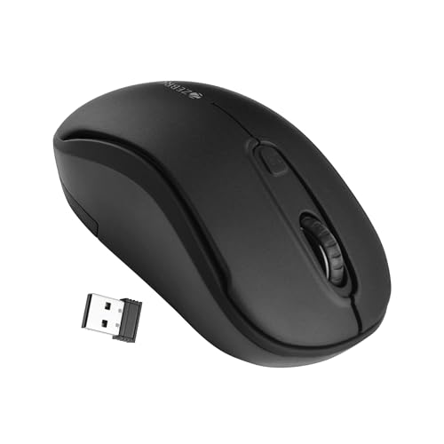ZEBRONICS Dash Pro 2.4GHz Wireless Mouse, Upto 1600 DPI, 3 Level DPI, High Precision, Power Saving Mode, Comfortable & Lightweight, for Mac | Laptop | Computer (Black) view 1