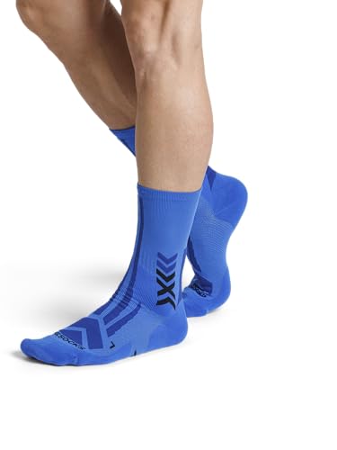 X-SOCKS Hike Discover Crew - Chaussettes fonctionnelles haut de gamme pour un confort, une respirabilité et une protection accrus lors des randonnées prolongées - Noir/Charbon, 45-47 – vue 6
