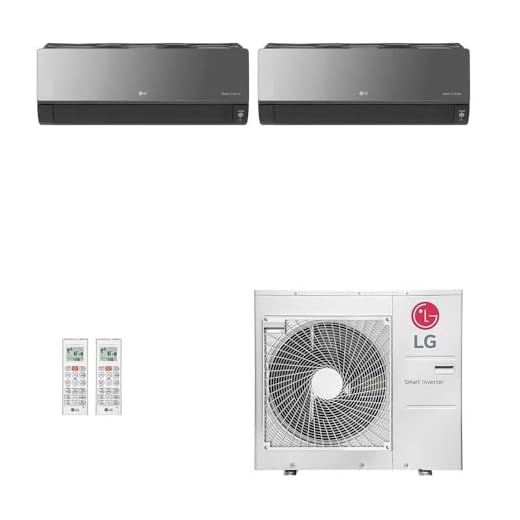 Ar-Condicionado Multi Split Inverter LG 36.000 BTUs (1x Evap HW Artcool 18.000 + 1x Evap HW Artcool 24.000) Quente/Frio 220V