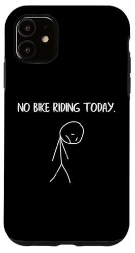 Sad Stickman Biker No Biking Today �I�[�g�o�C �����Y ���f�B�[�X �L�b�Y �X�}�z�P�[�X iPhone 11 �p