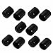 Tool parts 10Pcs 15mm Inner Dia PVC Flexible for Vinyl End Cap Screw Protector Cover Black
