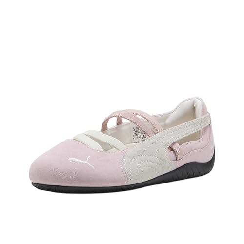 PUMA Women's Puma Ballet Shoes in Whisp of Pink & White Suede