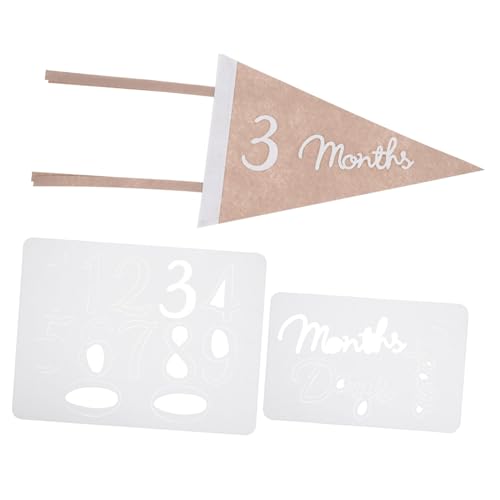 Homoyoyo Triangle Banner Photo Prop for Baby Growth Record Decorative Flag for Baby Month