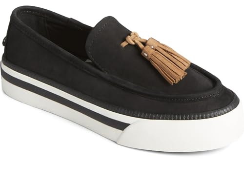 Sperry Plateforme Sea Sailor chaussures bateau cuir noir femme 37