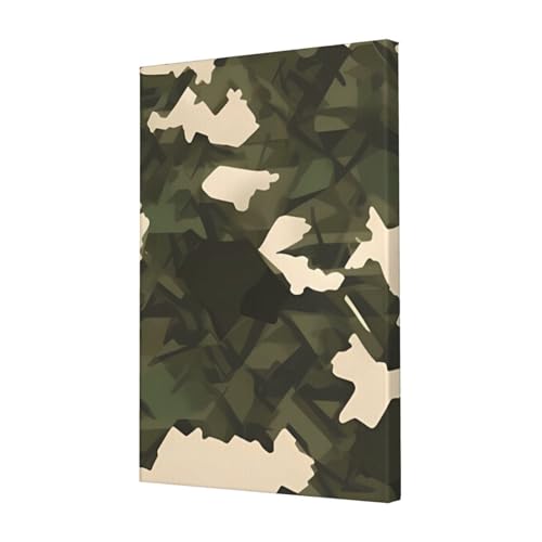 Toile motif camouflage militaire pour décorer le salon ou un bureau moderne