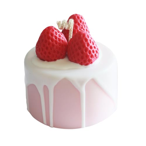 GARVALON Bougie Parfumée Forme De Gâteau Décoration Anniversaire Mariage Intérieur Présent Aromathérapie