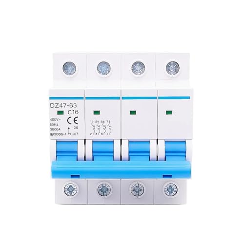Interruptor de circuito de cuatro polos 63A para control de potencia industrial seguro