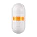 PWEB-1FF-Y, Wall Mount LED Signal Light, Yellow Color 1 Stack, Steady/80dB Alarm, 90-240V AC, IP65