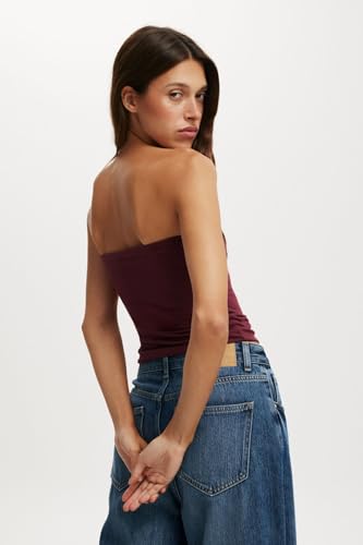Image of SIGHTBOMB Seamless Double Layer Ultra Ultra Soft Bandeau SOFTLINE Cuddle Off Shoulder Tops for Women Tshirt