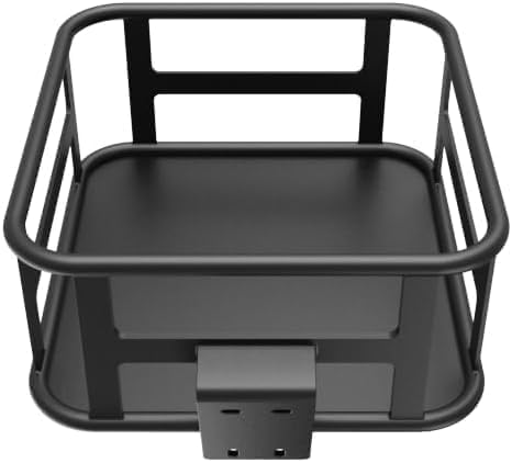 Jasion EBike Front Basket Cargo Rack for Adult Electric Bikes, Electric Bicycle Basket with Large Capacity Cargo Rack for Pet, Commuting, Shopping, Camping and Ourdoors, Easy to Install